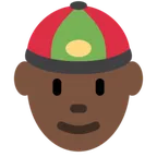 X / Twitter dla platformy person with skullcap: dark skin tone