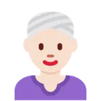 woman wearing turban: light skin tone untuk platform X / Twitter