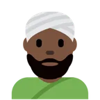 man wearing turban: dark skin tone til X / Twitter platform