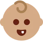 X / Twitter dla platformy baby: medium skin tone