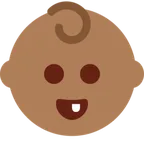 baby: medium-dark skin tone สำหรับแพลตฟอร์ม X / Twitter
