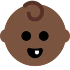 baby: dark skin tone für X / Twitter Plattform