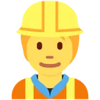 construction worker för X / Twitter-plattform