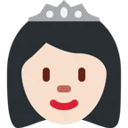 princess: light skin tone untuk platform X / Twitter
