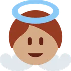 baby angel: medium skin tone untuk platform X / Twitter
