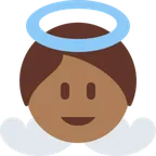 baby angel: medium-dark skin tone สำหรับแพลตฟอร์ม X / Twitter