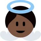 baby angel: dark skin tone per la piattaforma X / Twitter