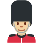 man guard: medium-light skin tone alustalla X / Twitter