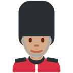 man guard: medium skin tone för X / Twitter-plattform