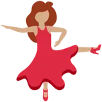 X / Twitter 플랫폼을 위한 woman dancing: medium skin tone
