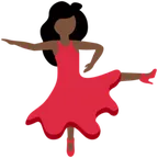 woman dancing: dark skin tone per la piattaforma X / Twitter