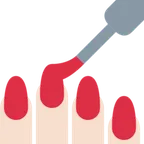 nail polish: light skin tone สำหรับแพลตฟอร์ม X / Twitter