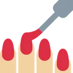 nail polish: medium-light skin tone untuk platform X / Twitter