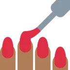 nail polish: medium-dark skin tone untuk platform X / Twitter