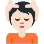 person getting massage: light skin tone per la piattaforma X / Twitter