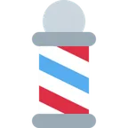 barber pole for X / Twitter platform