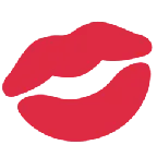 kiss mark for X / Twitter platform