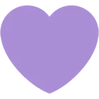 purple heart für X / Twitter Plattform
