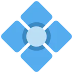 diamond with a dot für X / Twitter Plattform