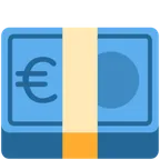 X / Twitter 平台中的 euro banknote