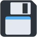 floppy disk för X / Twitter-plattform