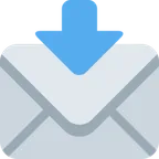 envelope with arrow for X / Twitter platform