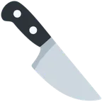 X / Twitter 平台中的 kitchen knife