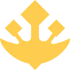 X / Twitter 플랫폼을 위한 trident emblem