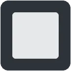 black square button สำหรับแพลตฟอร์ม X / Twitter