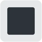 white square button för X / Twitter-plattform