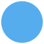 blue circle för X / Twitter-plattform