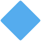 large blue diamond för X / Twitter-plattform
