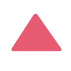 red triangle pointed up per la piattaforma X / Twitter
