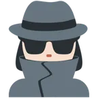 woman detective: light skin tone for X / Twitter platform