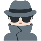X / Twitter platformu için man detective: light skin tone