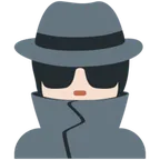 detective: light skin tone untuk platform X / Twitter