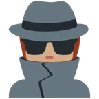 X / Twitter 플랫폼을 위한 detective: medium skin tone