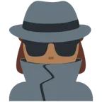 X / Twitterプラットフォームのwoman detective: medium-dark skin tone