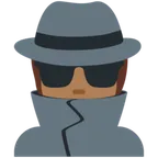detective: medium-dark skin tone untuk platform X / Twitter