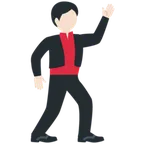 X / Twitter dla platformy man dancing: light skin tone