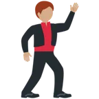 man dancing: medium skin tone สำหรับแพลตฟอร์ม X / Twitter