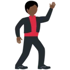 X / Twitter dla platformy man dancing: dark skin tone