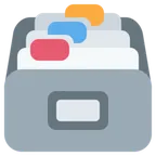 X / Twitter dla platformy card file box