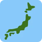 map of Japan for X / Twitter platform