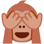 X / Twitter प्लेटफ़ॉर्म के लिए see-no-evil monkey
