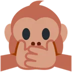 speak-no-evil monkey per la piattaforma X / Twitter