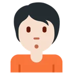person pouting: light skin tone untuk platform X / Twitter