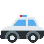 police car per la piattaforma X / Twitter