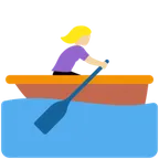 woman rowing boat: medium-light skin tone untuk platform X / Twitter
