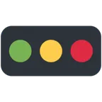 horizontal traffic light per la piattaforma X / Twitter